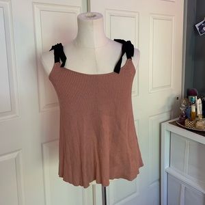 Zara tie sleeve tank